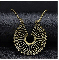 New Fashion Flower of Life Stainless Steel Chain Necklace for Women Silver Color Necklace Jewelry joyas mujer N19307