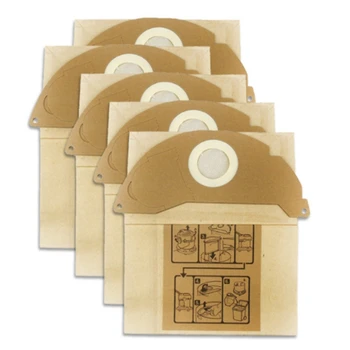 

5Pcs/Set Vacuum Cleaner Paper Garbage Dust Bags for KARCHER WD2250 A2004 A2054 MV2 Vacuum Cleaner Machine Accessory