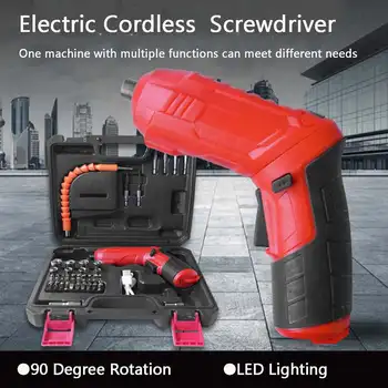 

3.6V Wireless Electric Screwdriver Multi-function USB Rechargeable Cordless Electric Drill Hand Driver Wrench Power Tools