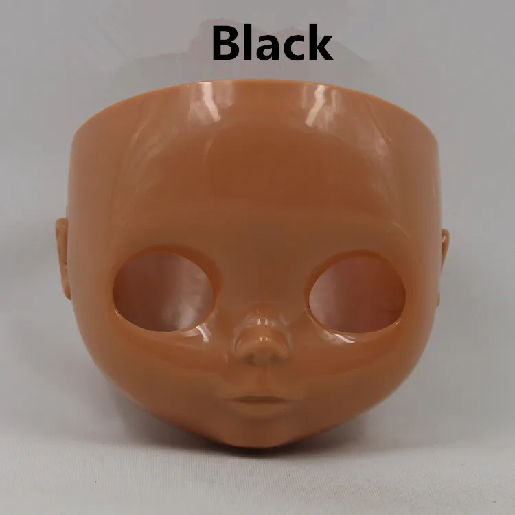 Blyth кукла лицевая пластина, включая заднюю пластину и винты, макияж изменение практики, белый натуральный черный Прозрачная Кожа Детская кукла - Цвет: black