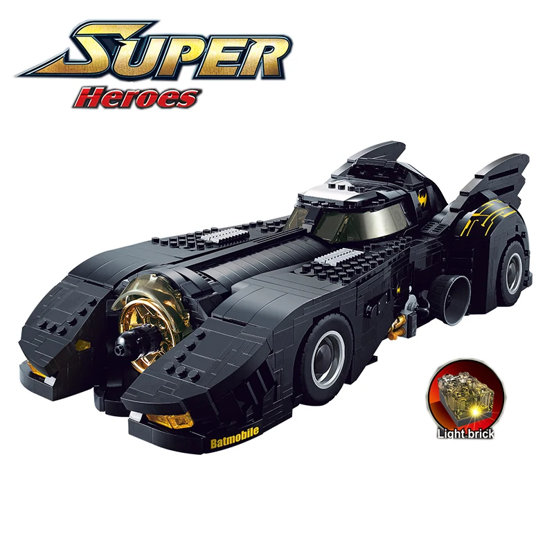 MOC 15506 7144 техническая серия машины летучая мышь Супер Герои строительные блоки