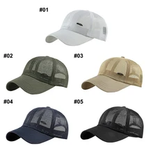 Дышащая Регулируемая Беговая Кепка для женщин и мужчин, Женская сетчатая шапка, головной убор, спортивная одежда для улицы с застежкой сзади