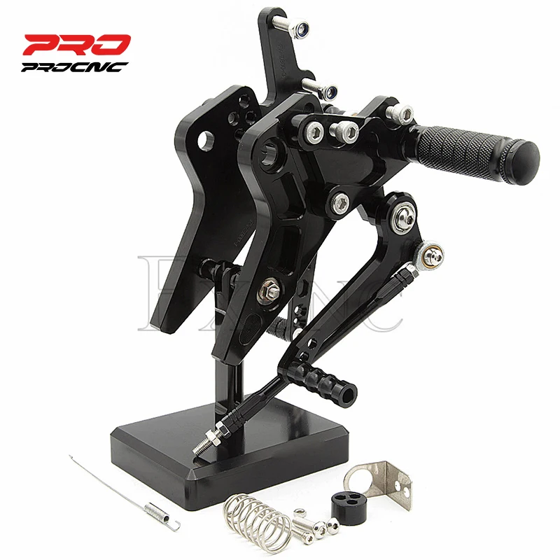 

For KAWASAKI Z800 ZR800 ABS 2013-2016 Adjustable Aluminum Motorcycle Rearset Footrest Footpeg Rear Set Footrest Foot Peg