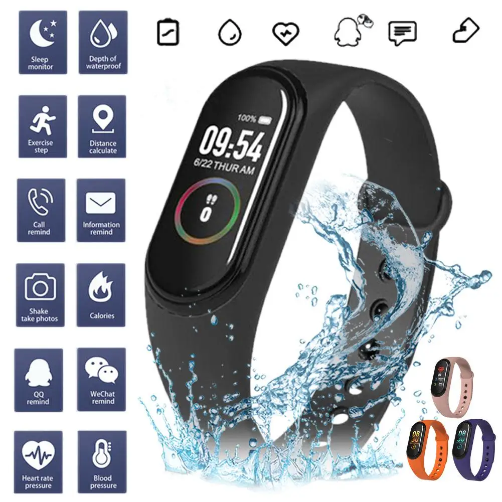

Fitness Tracker Heart Rate Men Watch Blood Pressure Sleep Monitoring Smart Bracelet Call Reminder Waterproof Smart Watch
