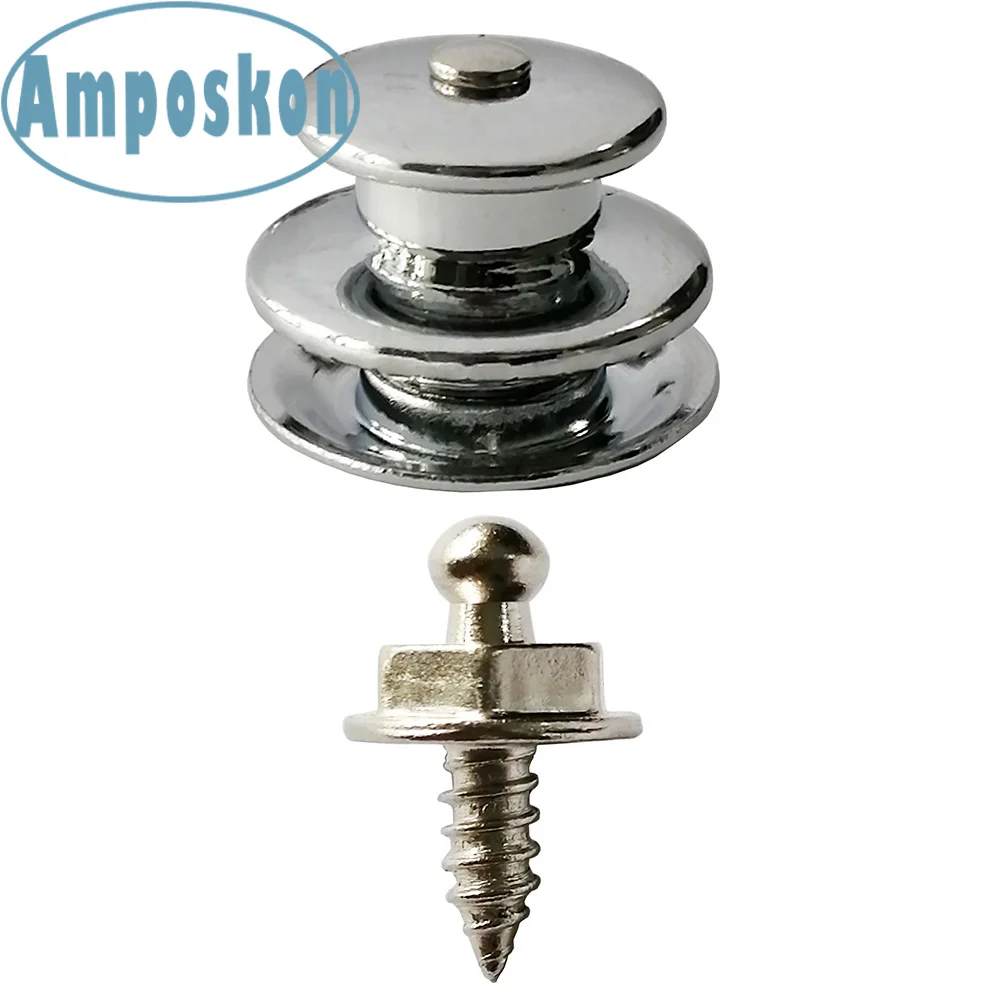 

10 Pcs OWOZ Boat Canvas Snaps Fastener Upper Part / Lower Part Chrome Plated Brass for Boat RV Canvas Canopies Yacht