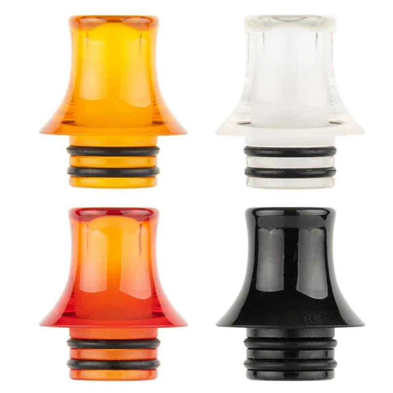 

510 Solid Color Smooth Drip Tip PEI MTL Resin Cigarette Accessories For Transparent 510 RTA RDA Vape Tank V8/TFV12 Baby