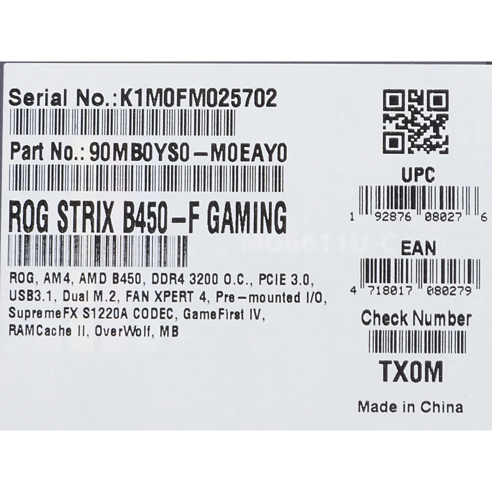 Материнская плата Asus ROG STRIX B450-F GAMING Soc-AM4 AMD B450 4xDDR4 ATX AC`97 8ch(7.1) GbLAN RAID