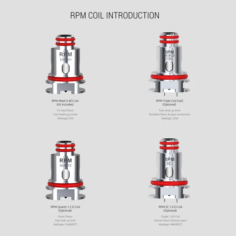 Катушка SMOK RPM 0 4 Ом тройная 6ом кварц 1 2 SC RBA MTL сетка DC Nord головка для RPM40 RPM80 Fetch Pro