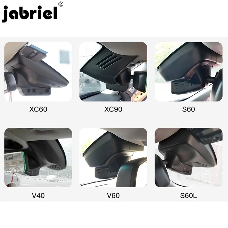Видеорегистратор Jabriel 1080P 24 часа для Volvo v40 xc90 s60 s90 v60 xc60 s80 v50 s40|Видеорегистраторы| |