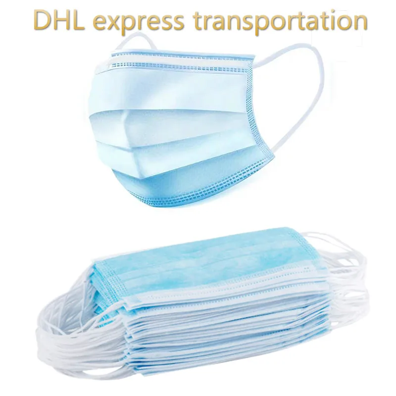 

20pcs/50pcs/100pcs/200psc Masks Disposable Protective Mask 3 Layers Dustproof Facial Protective Cover Masks