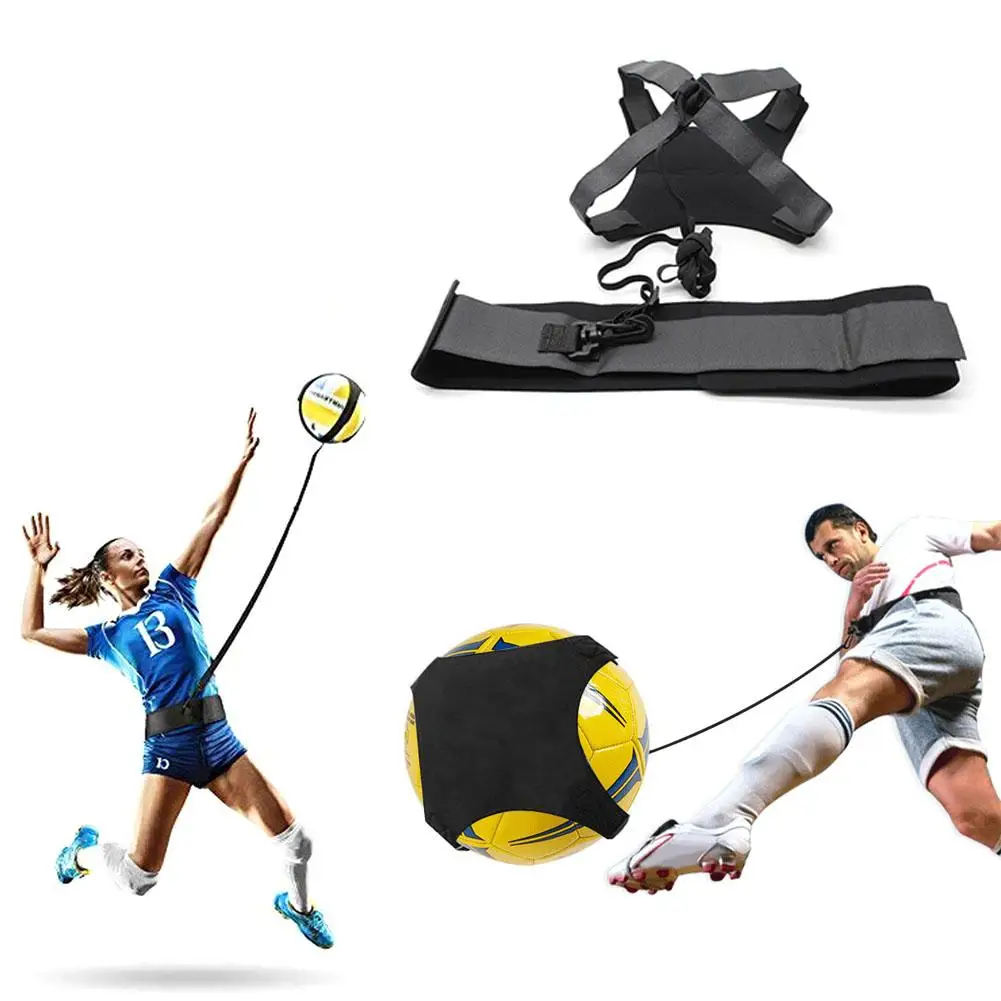 Volleyball Football Training Equipment Aid Solo Practice Trainer With Adjustable Belt For Serving Setting Spiking Training