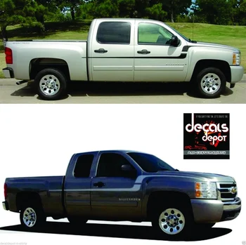 

For 2x Flex Vinyl Graphic Side Stripes Decals GMC Sierra or CHEVY Silverado