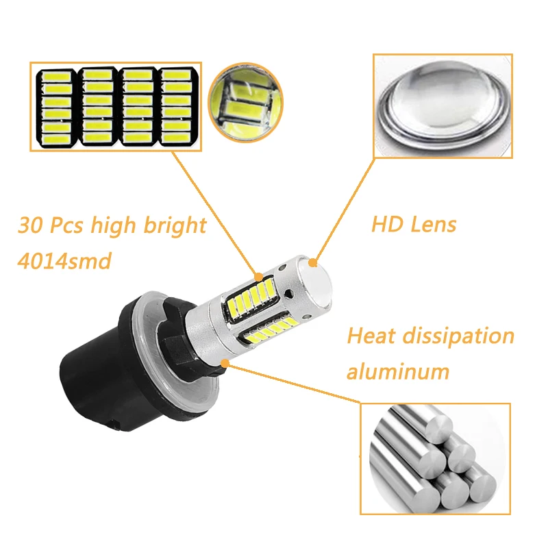 2x H27 led 880 Автомобильные фары, Автомобильные противотуманные фары 30 SMD 4014, белый, голубой, автомобильный Стайлинг H27W2