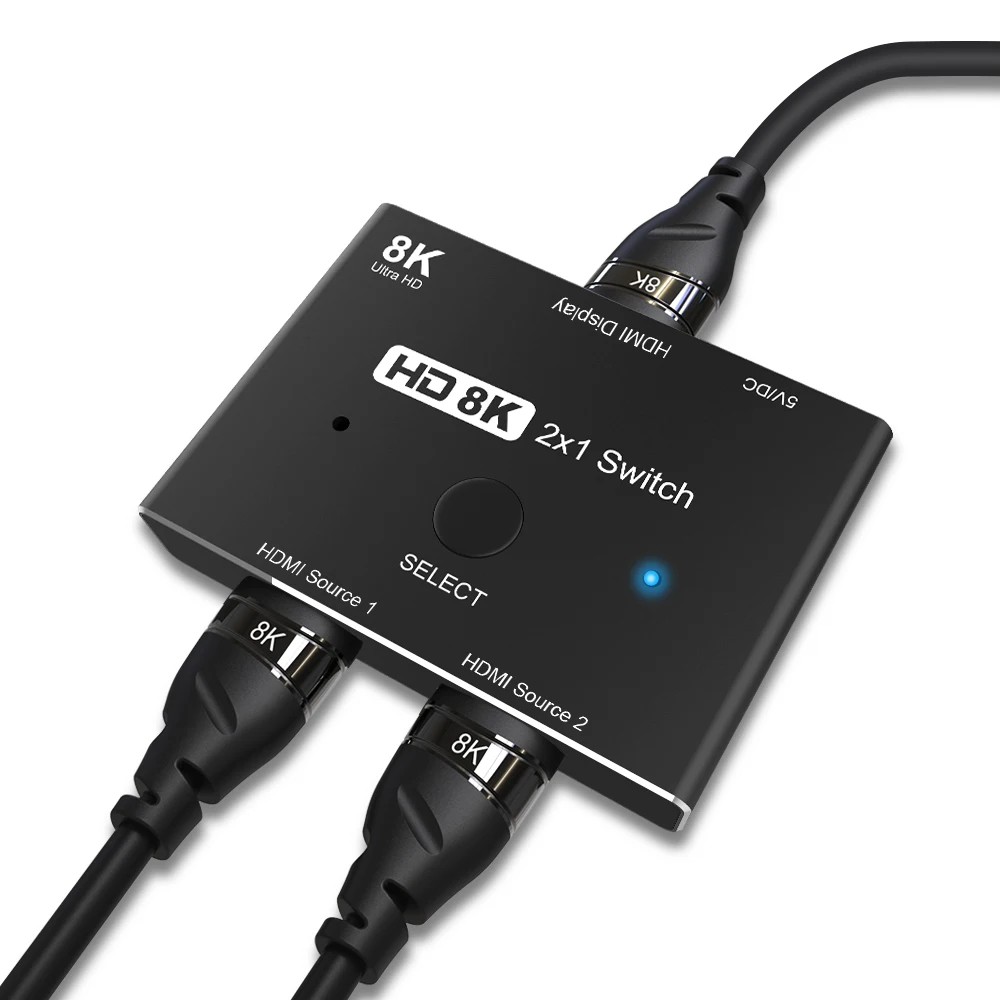 4k @ 120hz interruptor adaptador com botão