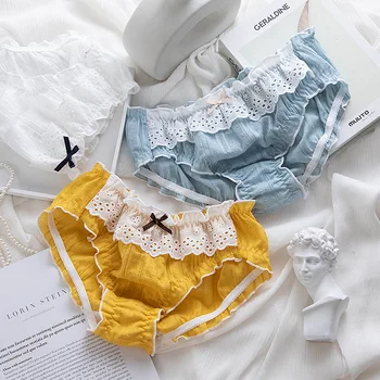 

Women's Panties Cotton Low-waist Female Underwear 2020 New Color Breathable Antibacterial Traceless Underpants Girl High Quality