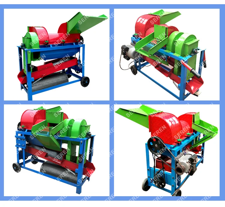 Multifunction Electric Small Portable Sorghum Soybean Multi Crop Paddy Rice Wheat Maize Peeler Corn Sheller Thresher Machine