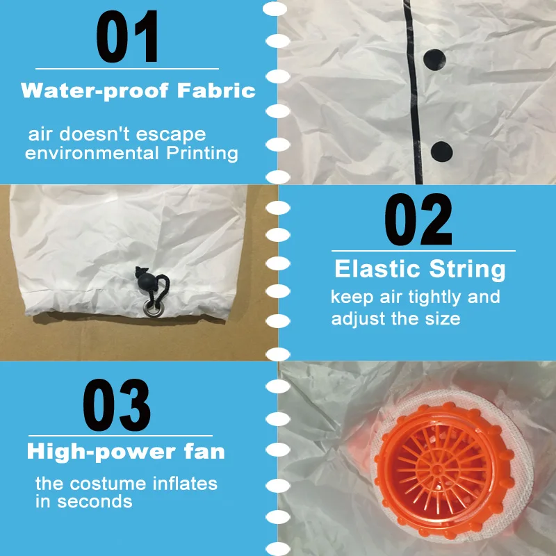 Fan Operated Funny Bar Inflatable Costume Big Chef Fancy Dress Outfits for Halloween Purim Carnival Airblown Suits