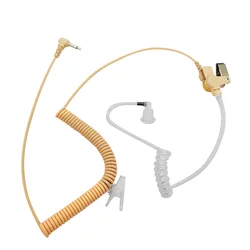 1 Pin Police Earpiece 3.5mm Listen Only Acoustic Tube Earbud Audio Kit Headset for 2 Way Radio FBI Security Surveillance