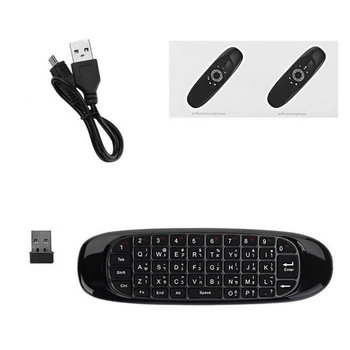 

C120 6-Axis Gyro 2.4G Portable Wireless Air Mouse Keyboard Remote Control USB Receiver
