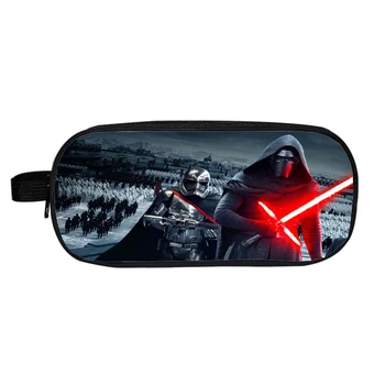 

1 pcs Star Wars fashion pencil bag for boys high quality nylon pencil case black knight children school supplies stationery
