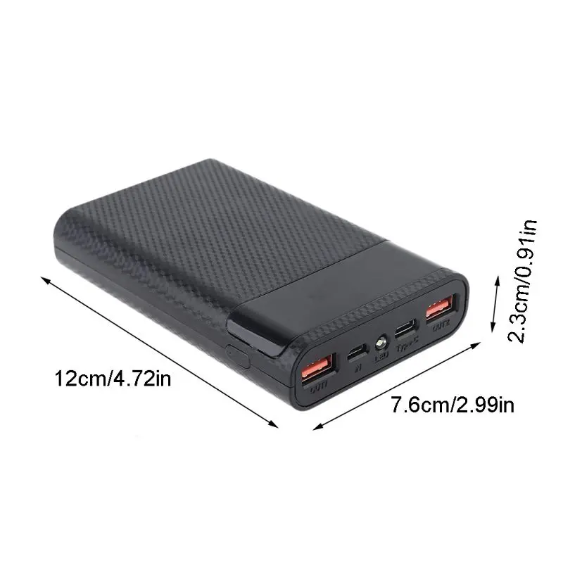 QC3.0 usb type-C PD 4x18650 аккумулятор DIY внешний аккумулятор светодиодный светильник быстрое зарядное устройство X3UB
