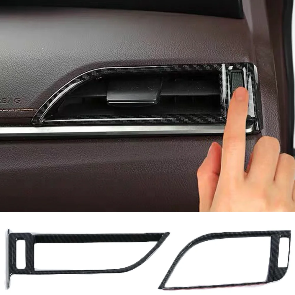 

JEAZEA 1 Pair ABS Fiber Dashboard Air Vent Trim Fit For Lexus ES 2018 2019 Left-hand Drive Car Accessories