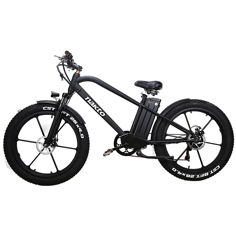 Горный велосипед Гибридный Pas внедорожный Ebike 26 дюймов Fat E-bike 48V500W электрическая Встроенная литиевая аккумуляторная батарея Электрический Снежный велосипед