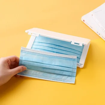 

Mask Case Household Moisture-proof Mask Box Go out Portable Dustproof Storage Mask Container Organizer Holds 3-5 Masks