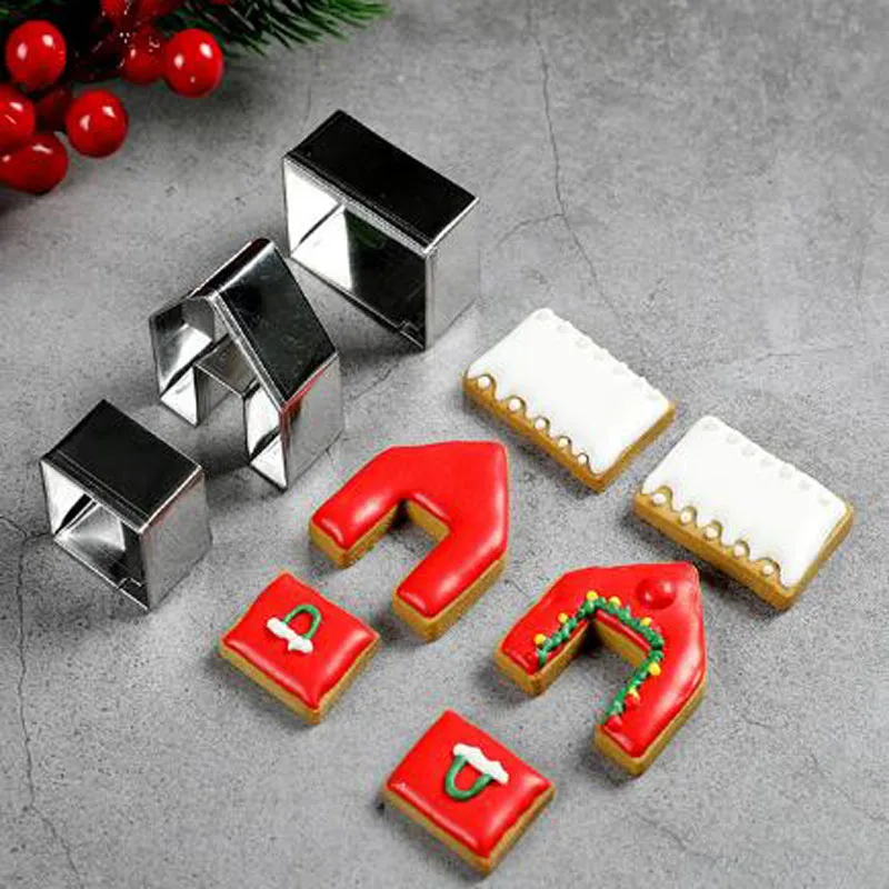 3 шт./компл. 3D бисквитная формочка симпатичный типа сделай себе сам пряничный