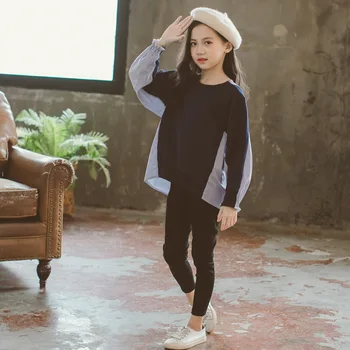 

Teenage girls Clothing Set 8 9 10 12 13 Y Sports Suit Children Outfits Baby Girl School Costume Cotton toddler girl fall clothes