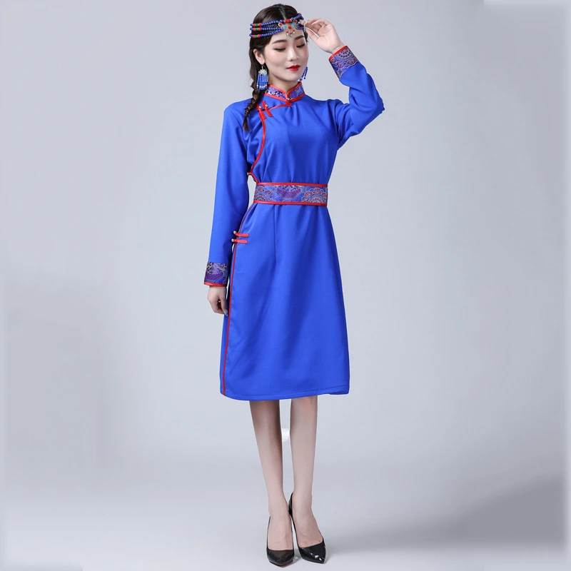 Tektonisch hoog opstelling Traditionele Etnische Kleding Voor Vrouw Tang Pak Stijl Mongoolse Gewaad  Moderne Grasland Living Casual Gown Azië Kostuum|Tops| - AliExpress