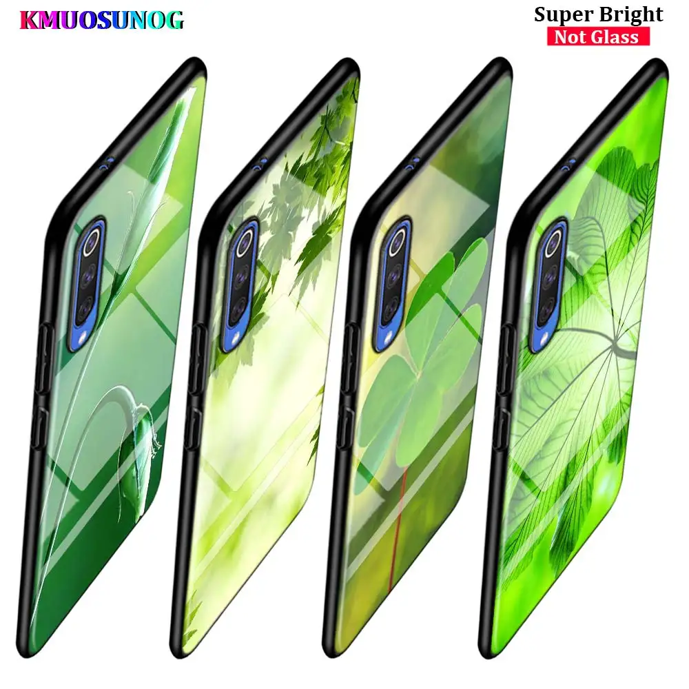 

Vigorous Green plant for Samsung Galaxy A80 A70 A60 A50 A40 A20E A2Core A10 Super Bright Glossy Black Phone Case