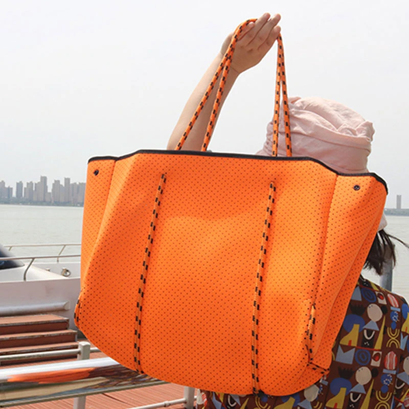 Bolso de hombro de neopreno para mujer, cartera de gran capacidad para la playa, de lujo, de verano, 2021|Bolsos de hombro| -