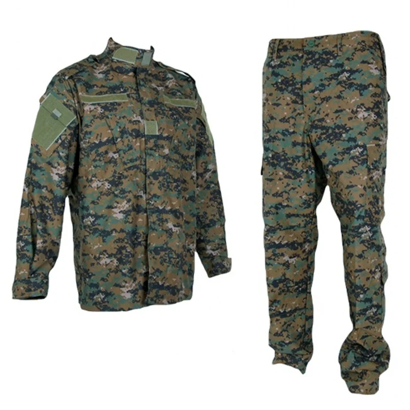 Камуфляжная военная форма Военная Тактическая униформы «BDU» боевая рубашка брюки спецназ страйкбол Пейнтбол Охота Одежда - Цвет: Digi-Woodland