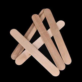 

100Pcs Disposable Waxing Craft Wax Stick Wooden New 6 Inch Tongue Depressor Spatula Applicator Stick