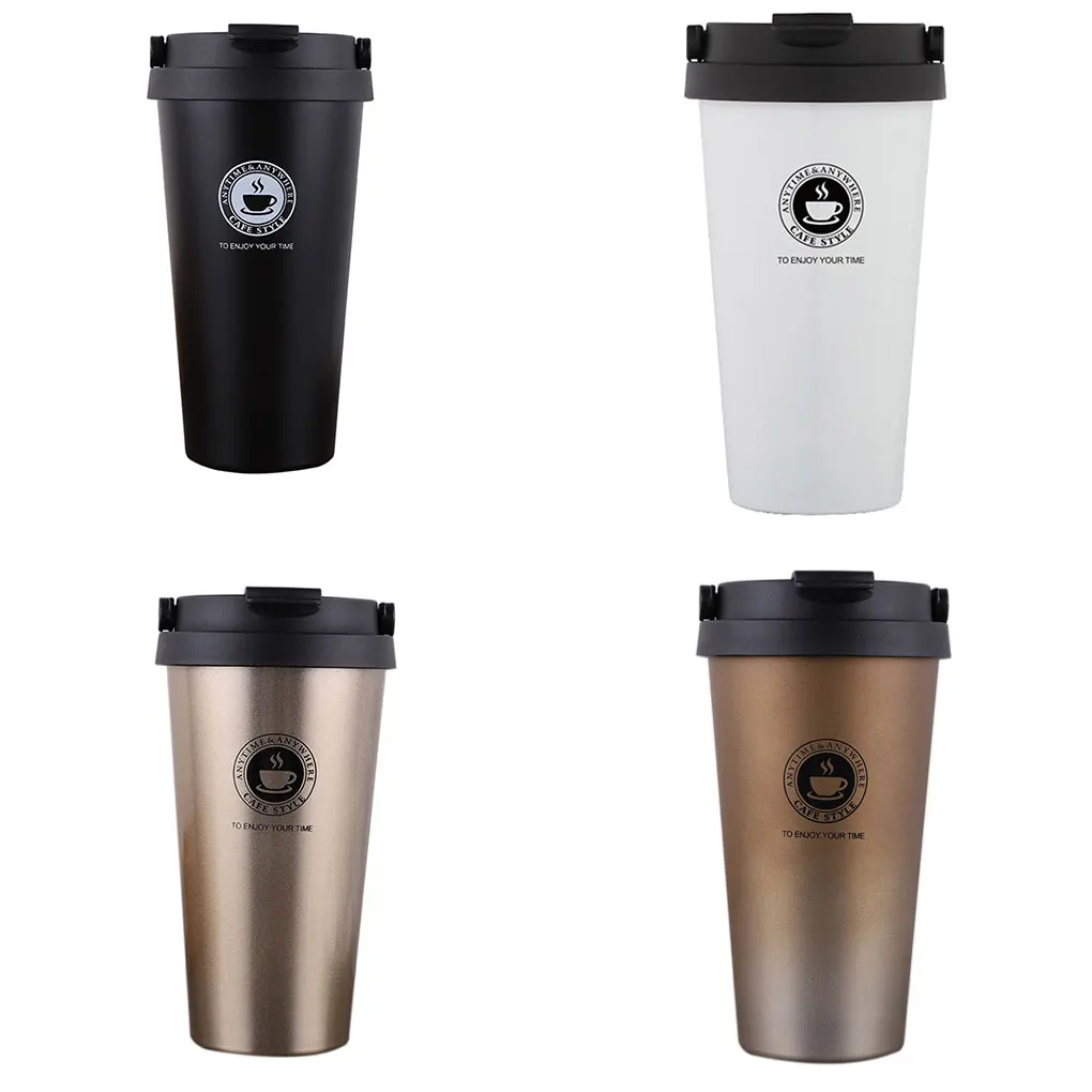 Vacuum Cup Travel Stainless Steel Thermal Bottle Simple Design Portable Coffee Mug Drinkware