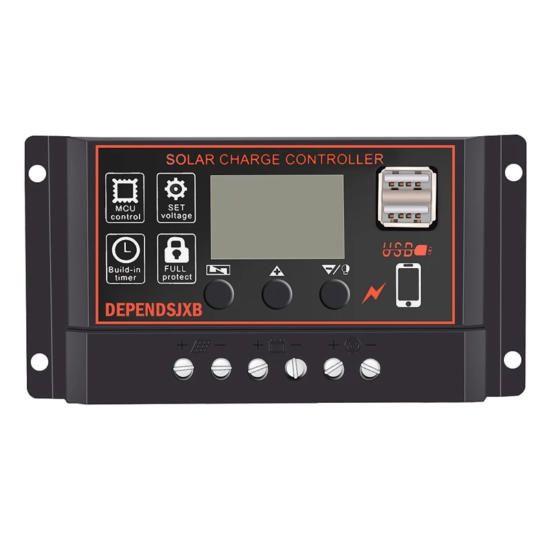 Солнечная панель 18V20W черная солнечная панель s+ 12 V/24 V Солнечный контроллер с интерфейсом USB источник питания для путешествий