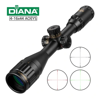 preço 4-16x44 óptica Tática Mira Cruzada Verde Vermelho Iluminado Riflescope Caça Rifle Scope Sniper Airsoft Armas De Ar