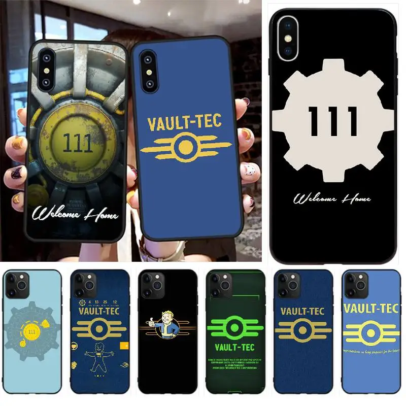 Мягкий силиконовый чехол для телефона NBDRUICAI game fallout vault tec 111 из ТПУ iPhone 11 pro XS MAX 8 7 6 6S
