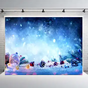 

5x3FT 7x5FT Dream Snow Blue Scene Photography Backdrop Background Studio Prop