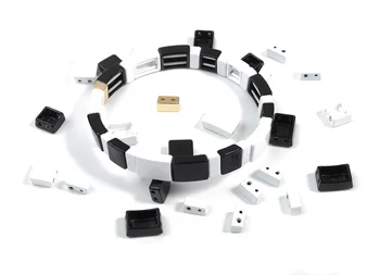 

Tila Tile Bracelet Beads Set - Enamel Square Rectangle 2 Hole Glass Beads for Bracelet - 1Bracelet - 60x8.1x4.3mm - ET1033