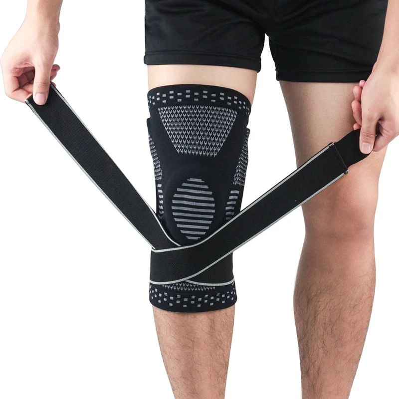 1 pcs Knee Pad Sleeve Thermal Compression Leg Support Bandage Protector For Outdoor Weight Lifting Basketball Running Jogging Y