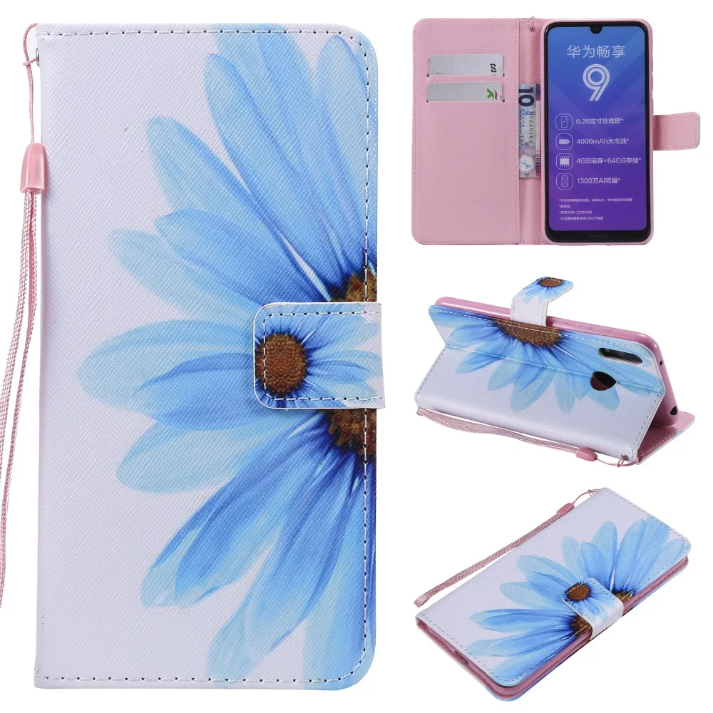 Кожаный чехол-книжка для huawei Y7 Y 7 Y72019, мягкий силиконовый чехол-книжка на магните для huawei Y7, DUB-LX1 чехол