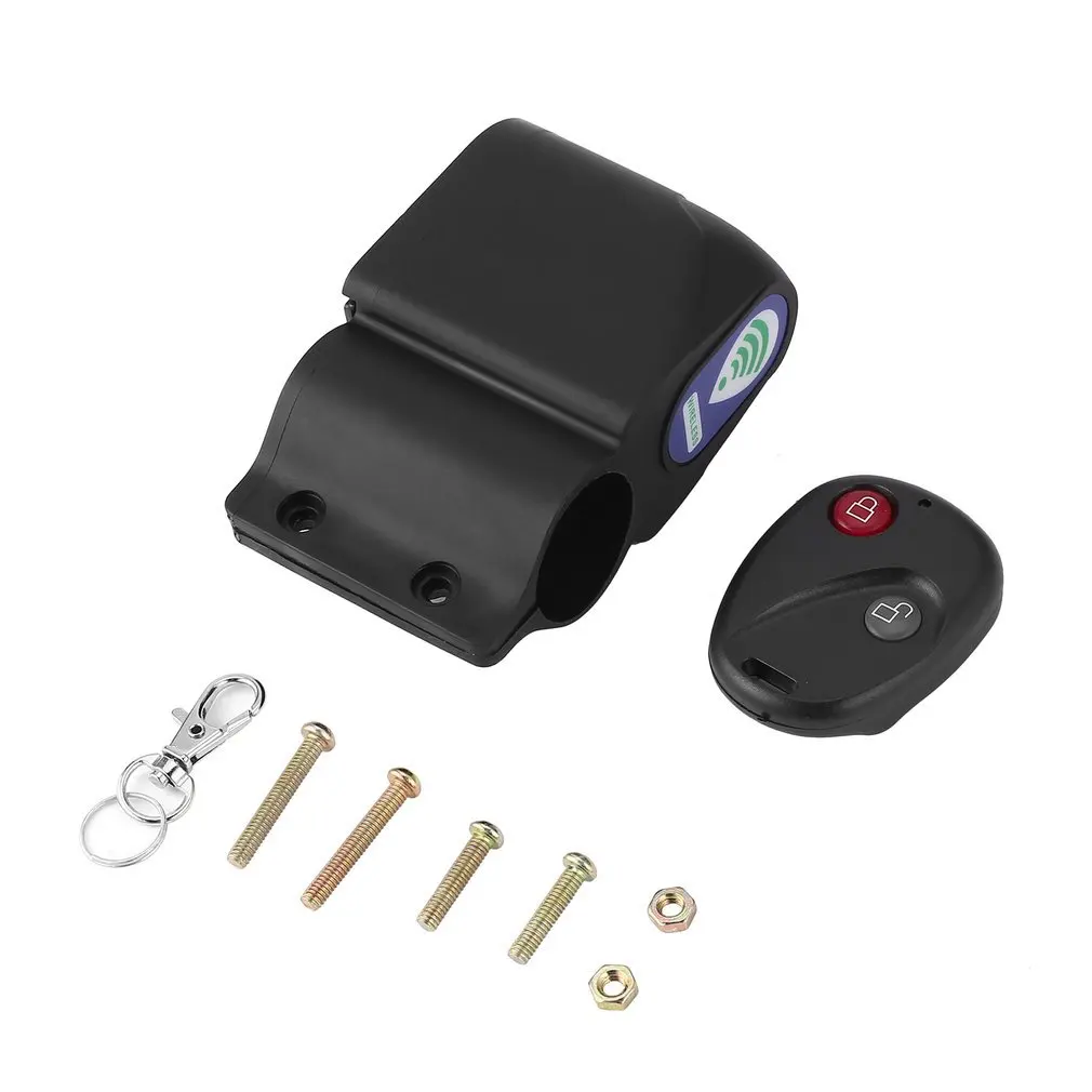 

Wireless Security Vibration Sensor Alarm System Remote Control For Bicycle