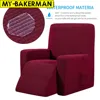 Red Wine Waterproof Elastic Recliner Chair Cover All-inclusive Massage Sofa Couch Cover For Living Room 13 Colors 1