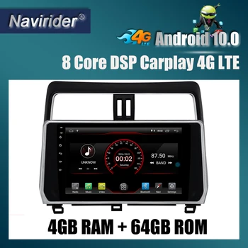 

Built in 4G Lte car Intelligent navigation tape recorder 10 android car gps radio multimedia player for toyota Prado 2019