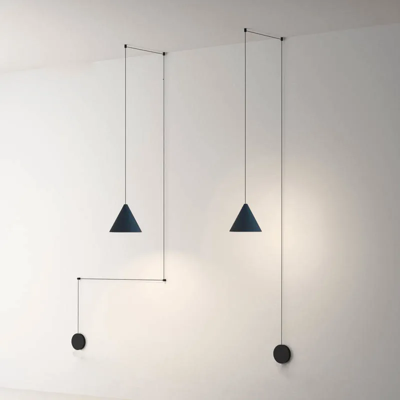 

Cord Line Wall Hanging Lamp DIY Nordic Pendant Light for Living Room Bedroom Bedside Light Corridor Decorative Lamp Lighting