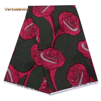 

100% Polyester Wax Prints Fabric Ankara African Wax Print Fabric Wax High Quality 6 Yards African Fabric For Party Dress FP6141