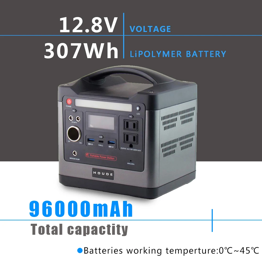 US $273.47 High Power 96000mAh Portable ACampDC Power Station Solar Generator Easy Handle UPS Power Tools Outdoor