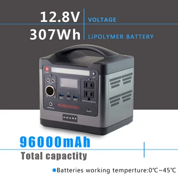 

High Power 96000mAh Portable AC&DC Power Station Solar Generator Easy Handle UPS Power Tools Outdoor